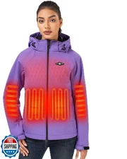 WASOTO Heated Jackets for Women 18400 mAh Battery Pack Lightweight Water-Resi