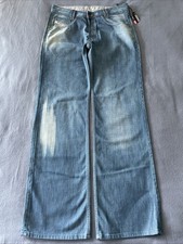 VINTAGE Diesel Jeans Mens 32x34 Blue Yokees Distressed Made In Italy New Tags