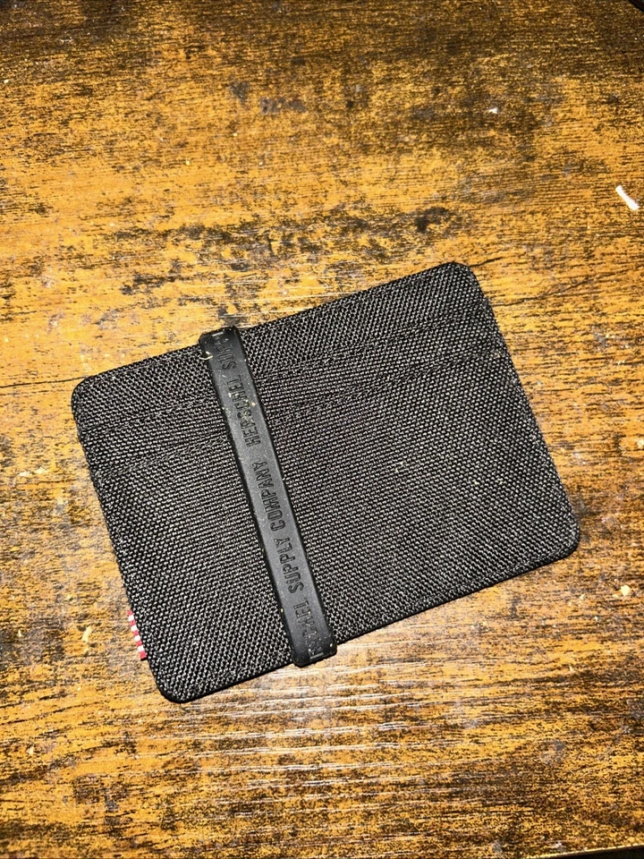 NWT Herschel Supply Company Charlie Wallet Black NEW - Image 2 of 2