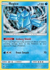 Pokémon Regice CIN-28 Holo Rare Deutsch Played