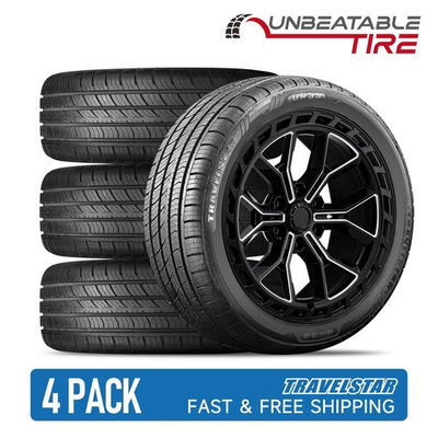 #ad 4 Tire Travelstar UN33 235 55R19 101V A S All Season High Performance Passenger $398.98