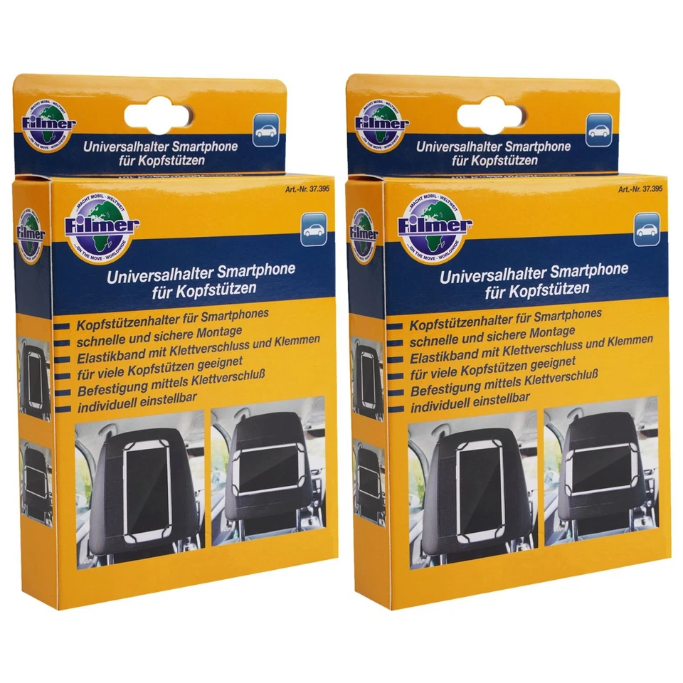 2x Universal Auto Rücksitz Halter Kopfstütze Halterung PKW für Smartphone iPhone - Bild 3 von 4