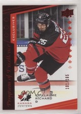 2021 Upper Deck Team Canada Juniors Exclusives /165 Guillaume Richard #137 0mz1