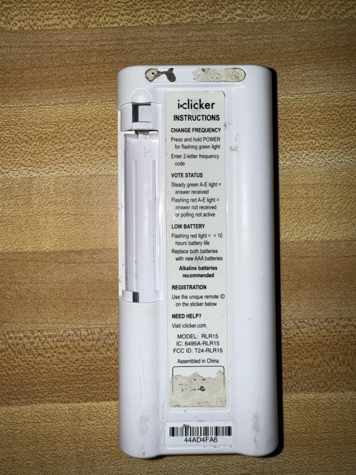 iClicker+ Plus Student Response Remote Control RLR15