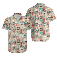 Historic US Route 66 Hawaiian Shirt