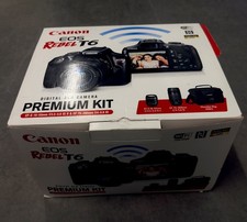 Canon EOS Rebel T6 Digital SLR Camera Kit w18-55mm  75-300mm Lens speedlight