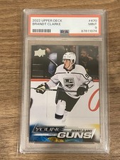 2022 Upper Deck #470 Brandt Clarke RC Young Guns PSA 9 Mint ⚡️⚡️