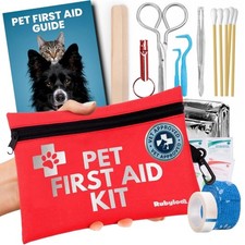Dog First Aid Kit - Vet Approved Emergency Supplies - Pet First Aid Kit Guide...