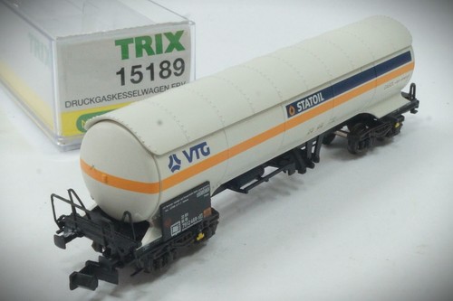 1:160 N Minitrix 15189 VTG STATOIL Druckgas-Kesselwagen weiß 4-ach Ep. 5 KKK OVP | Condition: Gebraucht