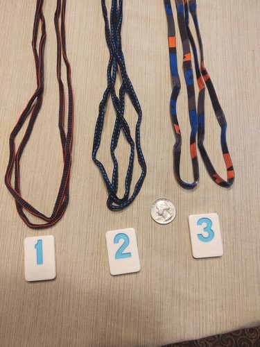 UNUSUAL TENNIS SHOE SHOE  LACES, FROM REEBOK,  PRINCE, NEW BALANCE