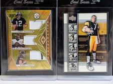 TERRY BRADSHAW BEN ROETHLISBERGER KENNY PICKETT GENERATION JERSEY CARD BR ROOKIE