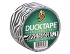 Zebra Print Duck Tape Brand Craft Single Duct Roll Black/White Print 10-Yards