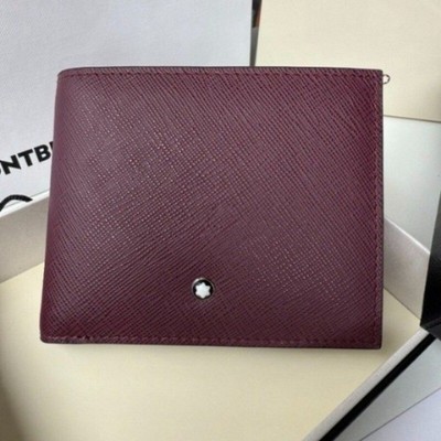 Bordeaux Red MB Card Pack Real Leather Card Case Bank Card Holder #199367 US