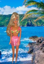 1990 Mattel Hawaiian Fun Barbie 5940 Barbie READ