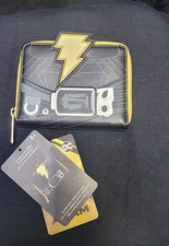 NWT Loungefly DC Black Adam Cosplay Glow In The Dark Wallet