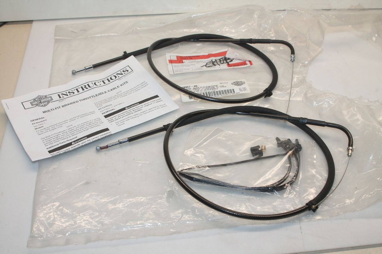 Cable accelerateur Diamond Black Harley Dyna : idéal pour vos longs road trips