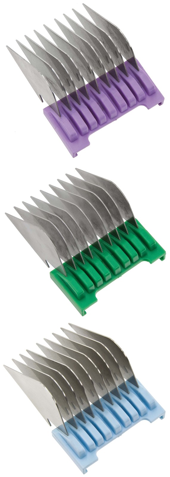 Moser Rex Profi Clipper 3 Stainless Steel Attachment Combs 19Mm, 22Mm, 25Mm