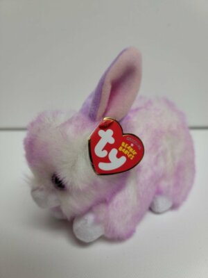 Ty Beanie Babies Ryley The Rabbit w/ Beautiful Lavender Fur MWMT 7.25'' 18cn New