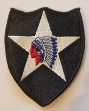 US ARMY 2ND INFANTRY DIVISION THE BIG INDIAN PATCH - US GOVERNMENT ISSUE USGI!