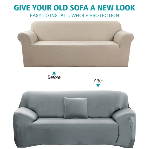 Stretch Sofabezug Schonbezug Massiv Sofabezüge Couch Möbel Schoner 160g - Bild 50 von 54