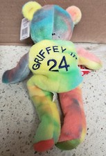 Ken Griffey Jr Bamm Beano's Plush Bean Bears Seattle Mariners Rainbow Proud