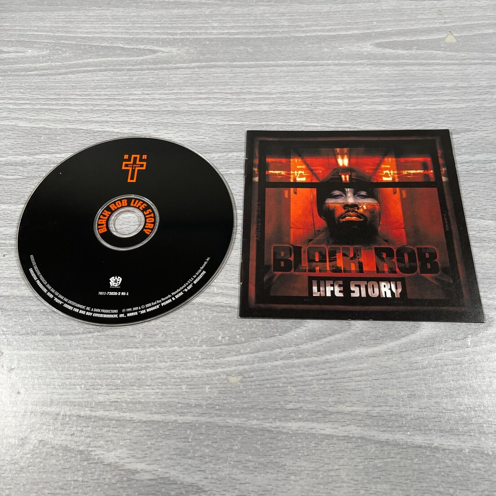Black Rob Life Story 90s 2000s Rap Hip Hop CD Disc Only *READ