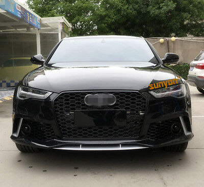 Ombord Michelangelo lemmer A6 Black Front Mesh Grille Grill for Audi A6 C7.5 Sline S6 2016-18 To RS6  Style | eBay