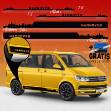 Seiten-Streifen Aufkleber-Set, komp. mit VW T5/T6 - Skyline Stadt Hannover O Seiten-Streifen Aufkleber-Set, komp. mit VW T5/T6 - Skyline Stadt Hannover O