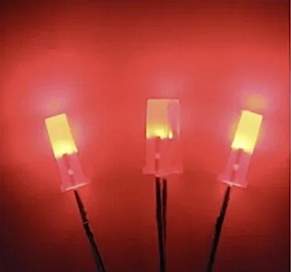 100pcs RED 2x5x7mm Diffused Red Resin Rectangle Led Light Emitting Diode 620nm - image 3 of 4