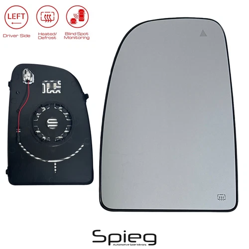 Driver Side Mirror Upper Glass for 2020-2025 Ram Promaster Van with Heated BSM