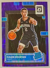 2022 Panini Donruss Optic Rated Purple Shock Prizm Caleb Houstan #229 Rookie RC