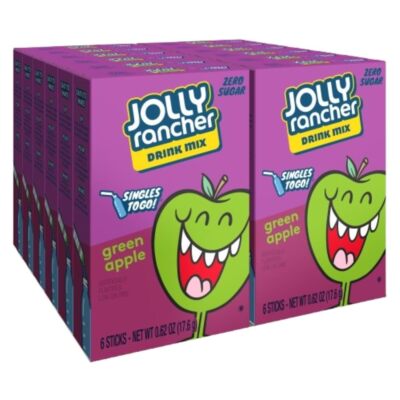 	Jolly Rancher Singles To Go Powdered Drink Mix Green Apple 72 Total Servings	