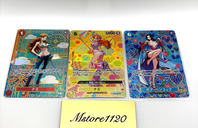ONE PIECE Card Game Nami R Boa Hancock SP OP01-016 OP07-051 OP08
