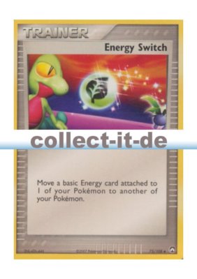 Pokemon EX Power Keepers - 75/108 - Trainer - Energy Switch - ENGLISCH