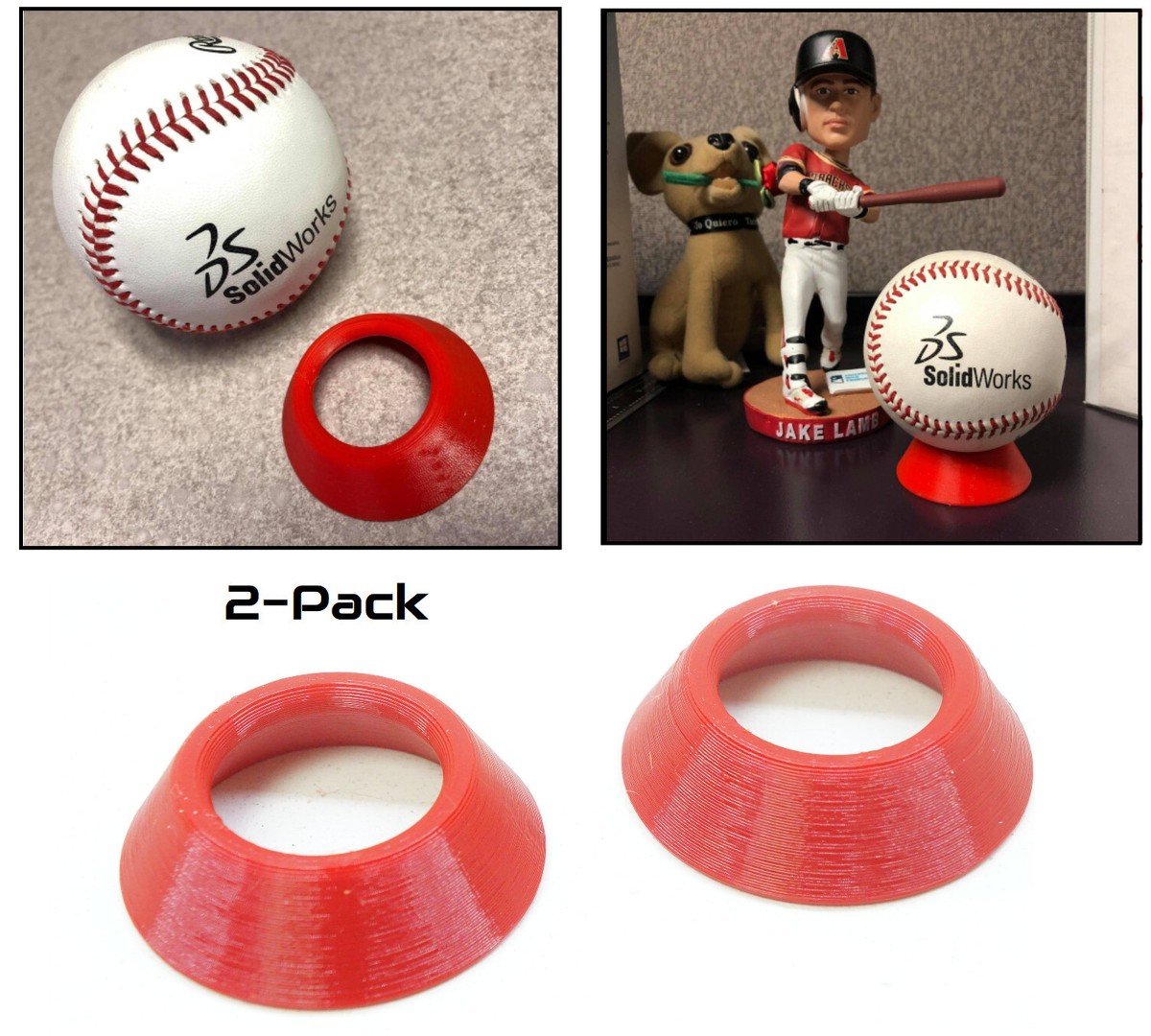 Baseball/Tennis/Billiard Ball Holder Display Stand Round (1/2