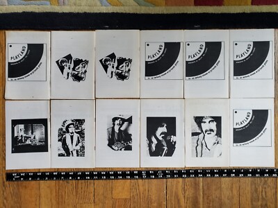 Lot of 12 Issues of Zappa Black Page / Vtg Dutch Frank Zappa Fan
