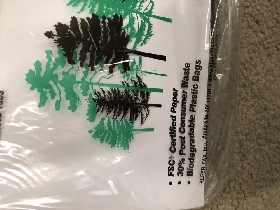 Lote de 10 divisores de índice de pestañas numéricas Kleer-Fax serie 80000 81122 paquete de 25 piezas Foto 3 de 4