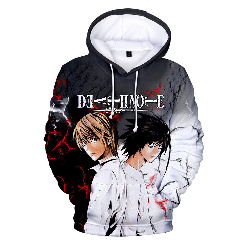 Anime Death Note Pullover Hoodie Men Women Teens Casual Manga Sweatshirt  Jumper | eBay