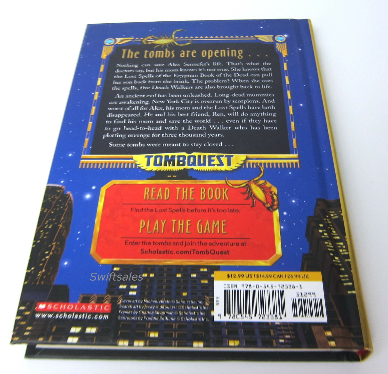 TombQuest Book 1: Book Of The Dead - Michael Northrop (2015 Hardcover ...