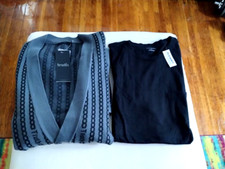 TRUTH By Republic Men's Cardigan Sweater- SZ LARGE w/OLD NAVY Tee!!