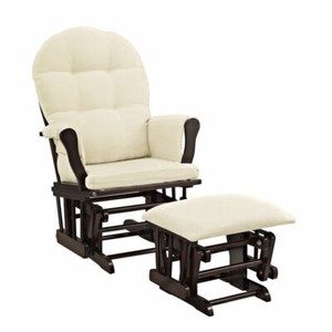 beige glider rocker