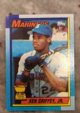 1990 Topps KEN GRIFFEY JR. All-Star Rookie #336 Bloody Scar ERROR Card
