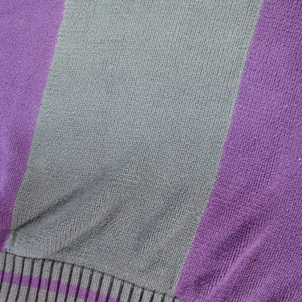 Suéter Vintage Club Room Para Hombres Grande Verde Rayas Golf Rugby Exterior Foto 3 de 4