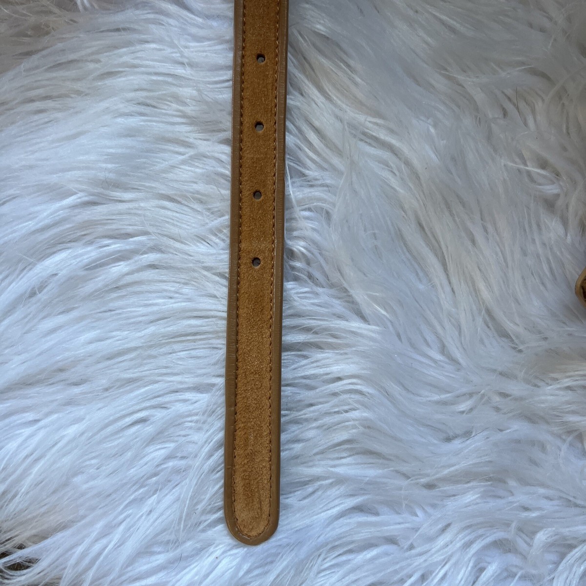 Tanner Suede And Leather Thin Belt | eBay display picture 1