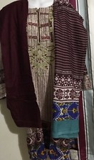 3 Pieces Stitched Linen Dress On Sale Just £7