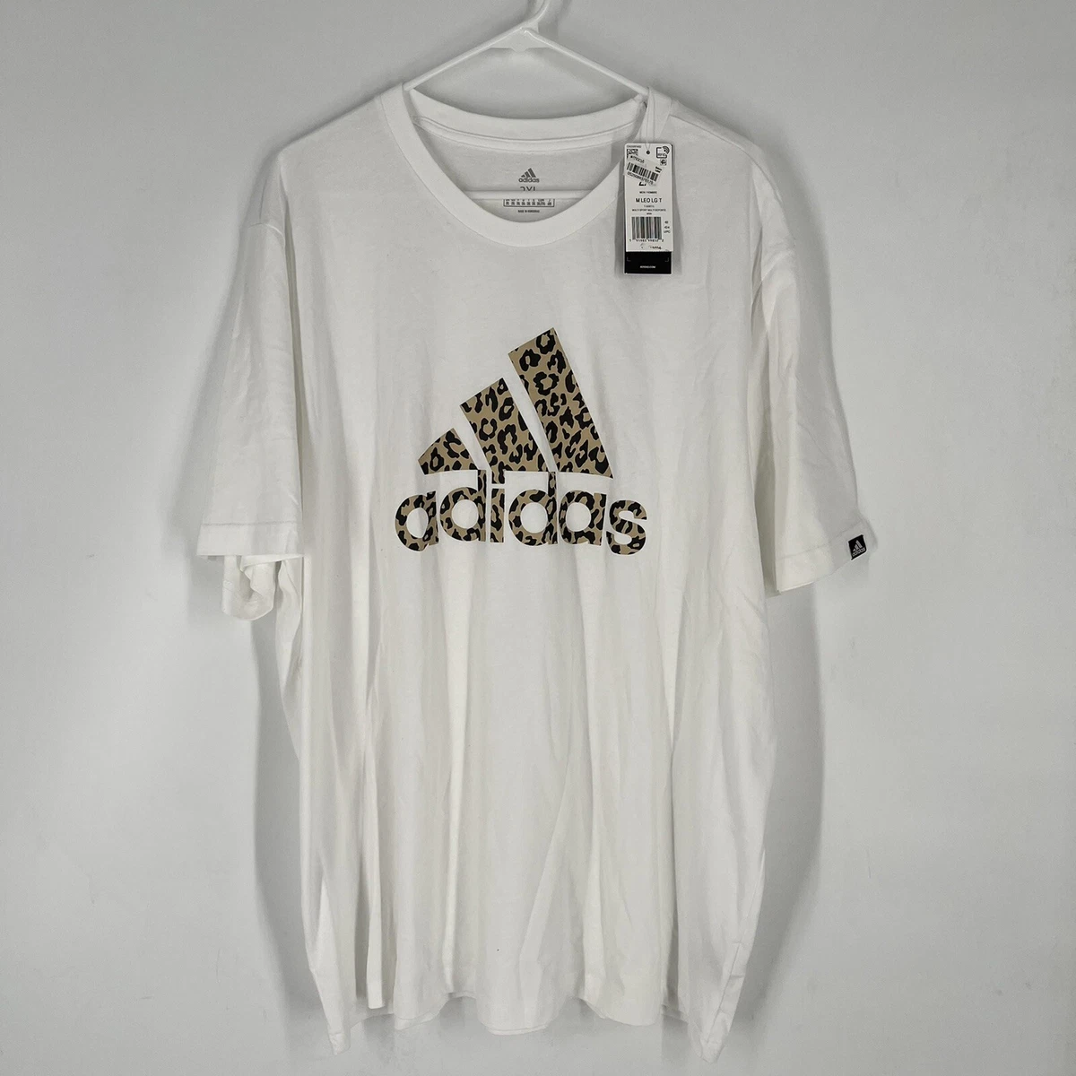 Adidas Mens White Animal Print Logo Long T Shirt Size XXL NEW | eBay | Sport-T-Shirts