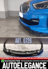 SPLITTER ADATTO PER BMW SERIE 1 F 40 MSPORT NERO LUCIDO LOOK SPORTIVO