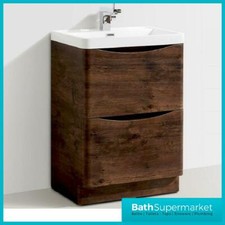 Floor Standing Bathroom Vanity Unit Bali Two Drawers White 600mm Colour Choice