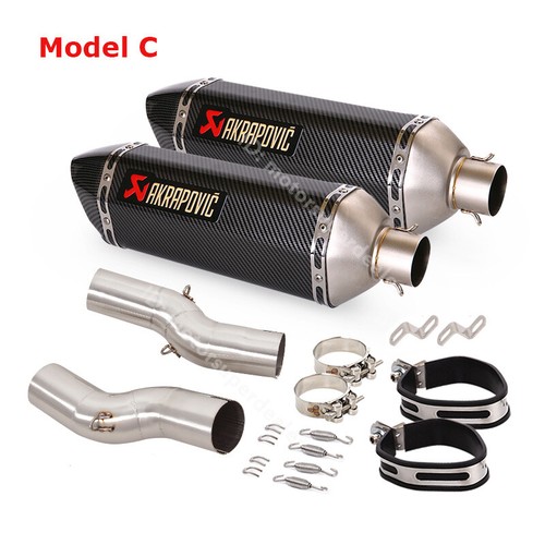 For Suzuki Hayabusa GSX1300R 2023 2022 2021 Slip on Muffler Exhaust Pipe 470MM - Picture 8 of 10