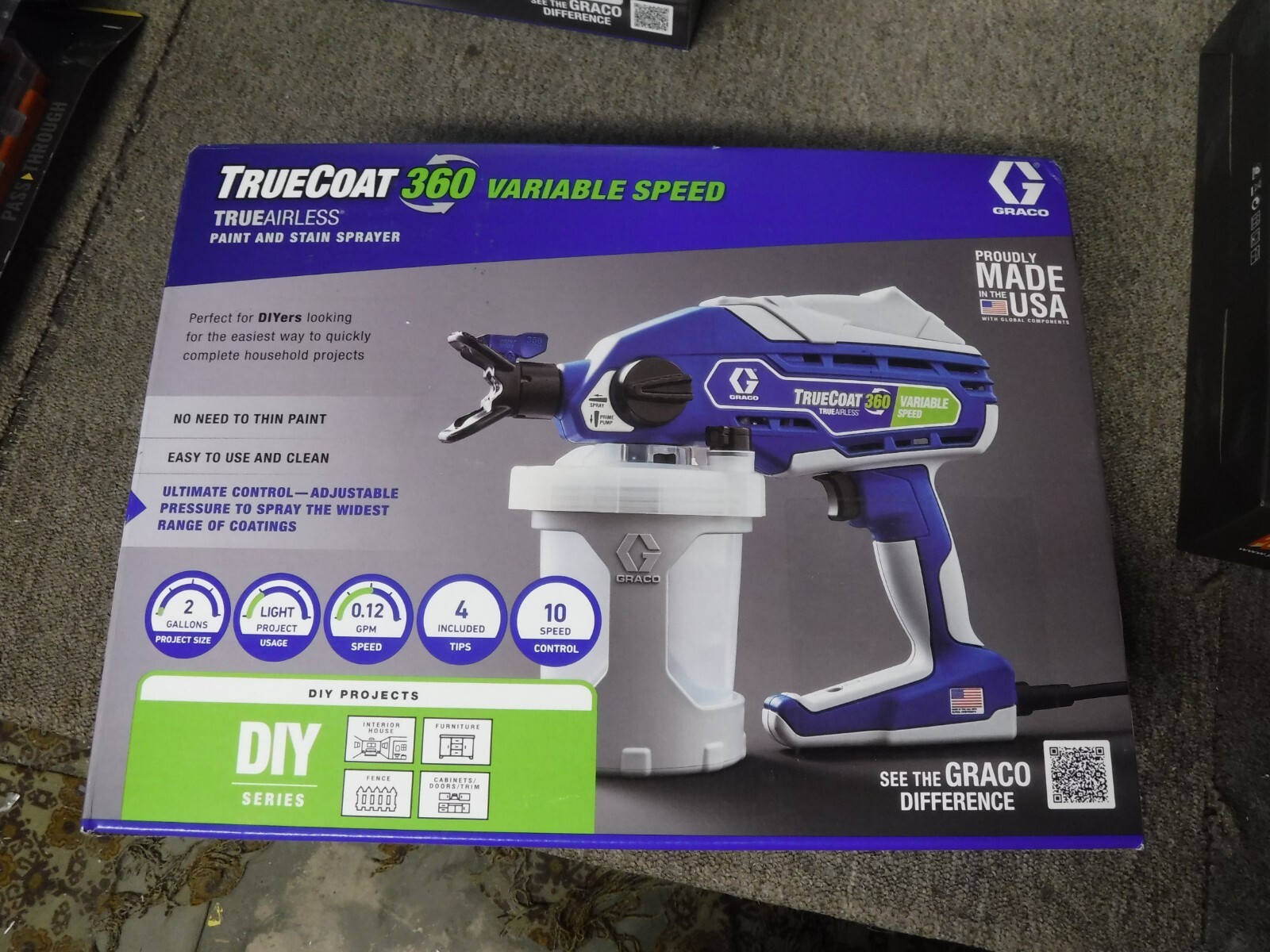 *NEW* Graco TrueCoat 360 Variable Speed Handheld Airless Pai